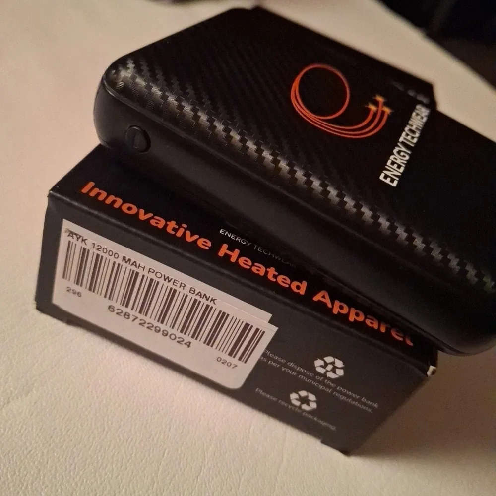 Portable Power Bank 12000mAh USB Charger Heated Vest Jacket 3.8V Battery Pack